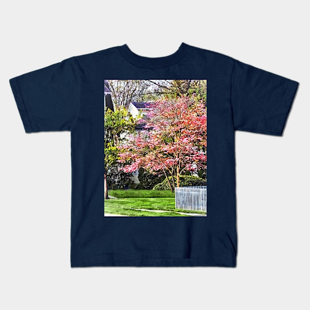 Spring in My Neighborhood Kids T-Shirt by SusanSavad